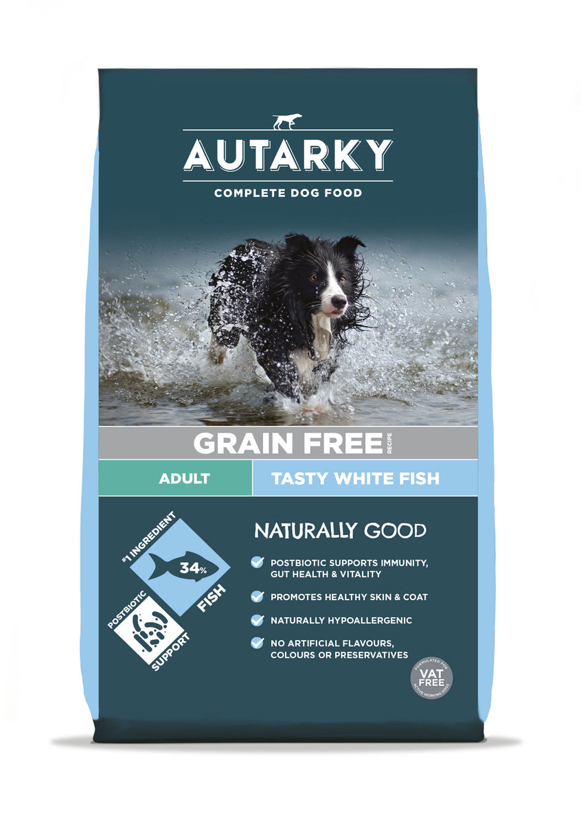 Adult Tasty White Fish Grain Free Dog Food Autarky Dog Food