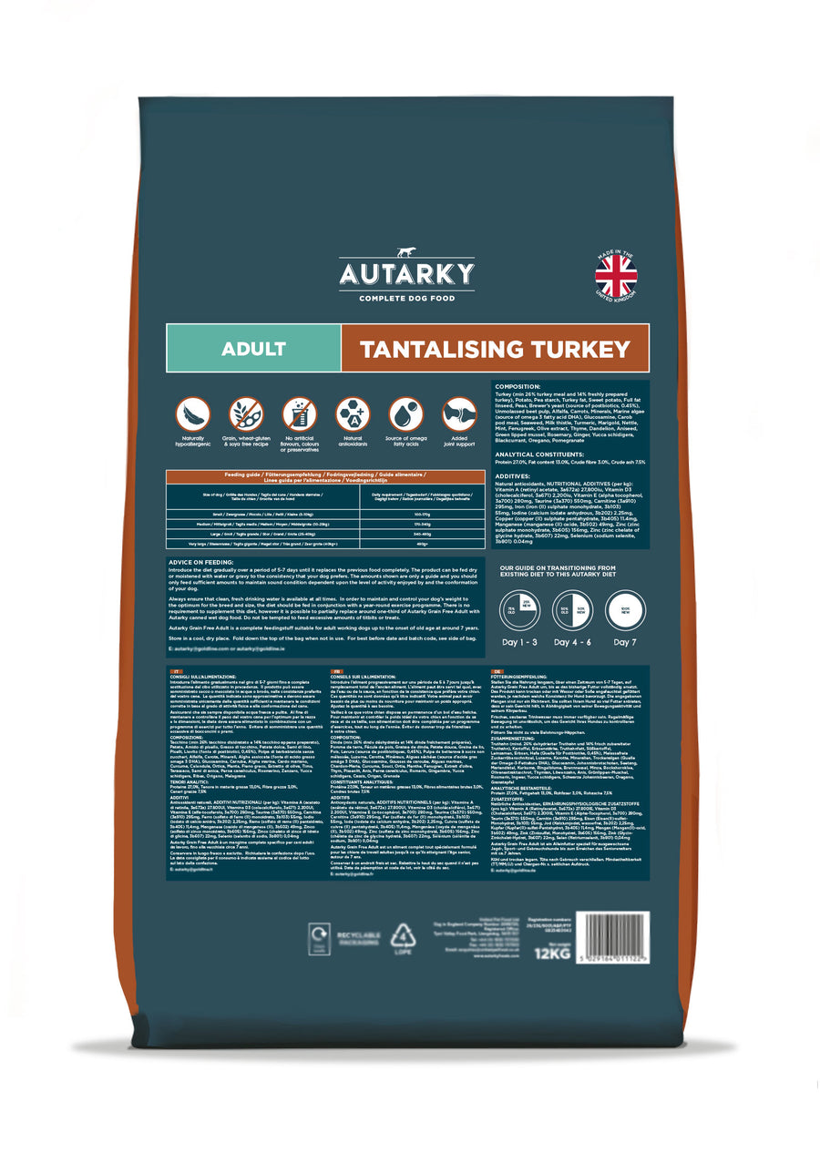 Adult Grain Free: Tantalising Turkey & Potato